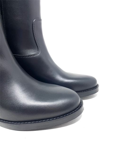 Damenstiefel mit innenliegendem Keilabsatz und Accessoire IL LACCIO | GS185338HVITELLONERO